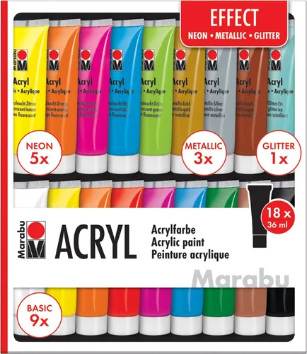 Marabu Acrylfarben-Set