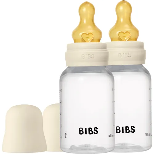 Bibs - Baby Bottle Round Latex 2 Pack Slow Flow - Ivory - 150 ml (150 ml) (5116216)