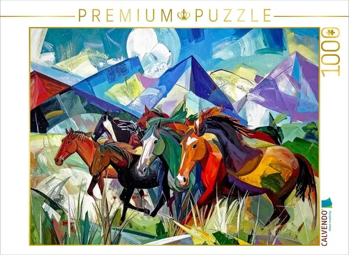 CALVENDO Puzzle Pferdeherde | 1000 Teile Lege-Größe 64 × 48 cm Foto-Puzzle für glückliche Stunden