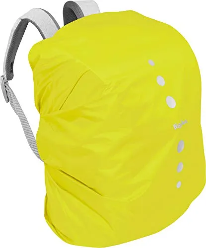 Playshoes Unisex Kinder Regenhülle für Rucksack Gepäck, S, Neongelb