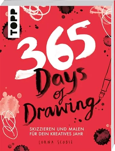 Days of Drawing: Kreatives Skizzieren für 365 Tage - Bleistiftzeichnung - Entdecke jeden Tag neue Inspirationen und Techniken für deine Zeichenkunst!