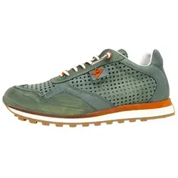 Cetti Herrenschuhe sportlicher Schnürer Grün - Schuhgröße 42 EU - Herren-Sneaker aus hochwertigem Echtleder, ideal für sportliche Freizeitlooks und maximalen Komfort.