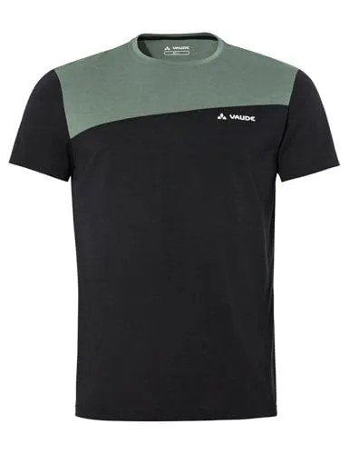 VAUDE Herren Mens Sveit T-Shirt - Black/Agave, 3XL EU - T-Shirt für Outdoor-Aktivitäten, aus nachhaltigen Materialien, geruchsresistent und schnell trocknend – ideal für sportliche Einsätze und wechselnde Bedingungen.