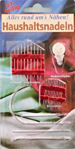 27-teiliges Haushaltsnadel-Set mit 7 verschiedenen Nadeltypen