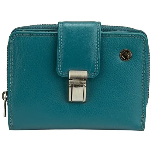 Greenburry Spongy Geldbörse Leder 9,5 cm - Elegantes Vintage-Design Portemonnaie aus hochwertigem Rindsleder mit RFID-Schutz. 9 Kartenfächer, 2 Scheinfächer und ein Münzfach bieten viel Stauraum für Ihre Essentials.