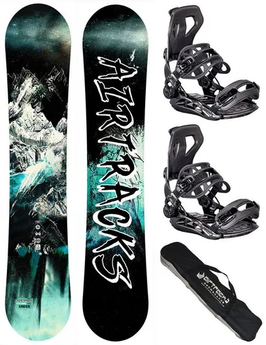Airtracks Snowboard Snowboard Set Under Rocker »Mod. 25/26 (Snowboard Set Board Under Rocker+Bindung Master+Sb Bag, 3 St., 3er Pack), / 156 159 163 165