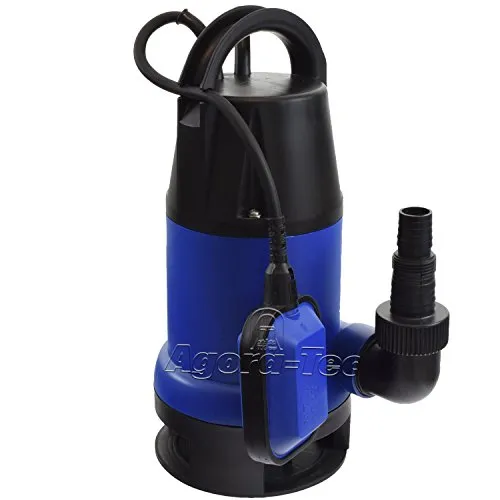 Agora-Tec® Schmutzwasser Tauchpumpe dirty water 900W mit max: 0,9 bar und max: 14000l/h