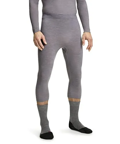 Falke Herren 3/4 Tights Wool-tech Light grey-heather - XXL - Sportsocken aus innovativer Merinowollmischung, thermoregulierend und geruchshemmend, ideal für aktive Herren bei kalten und warmen Temperaturen.