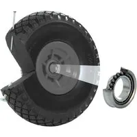 TRUTZHOLM Sackkarrenrad PU Rad 260x85mm 3.00-4 60mm Durchmesser 20mm Grau