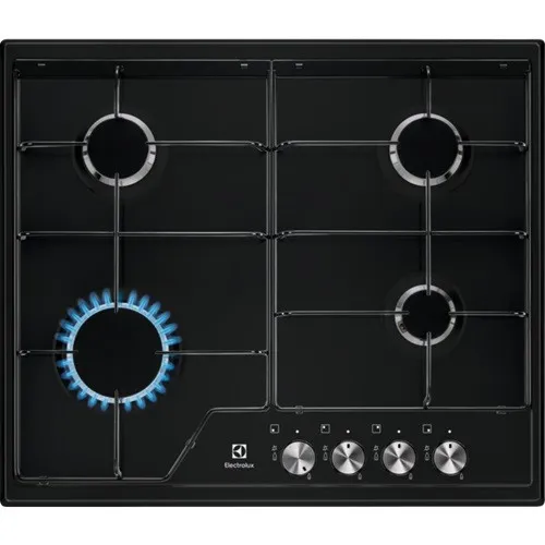 Electrolux EGS6424K Kochfeld Schwarz 60 cm – Gas 4 Zonen