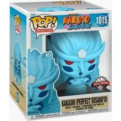 Funko Naruto Shippuden Figur Super Sized POP! Vinyl Kakashi (Perfect Susano'o) 15cm - Chibi Figuren – Detailreiche und beeindruckende 15cm Figur von Kakashi im Perfect Susano'o Design, ideal für Sammler und Naruto-Fans.