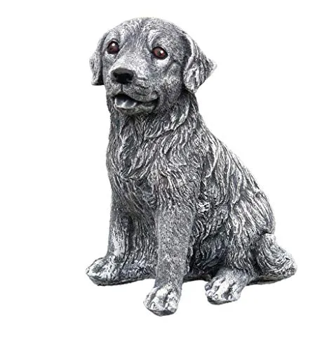 Steinfigur Retriever, Frost- und wetterfest bis -30°C, massiver Steinguss