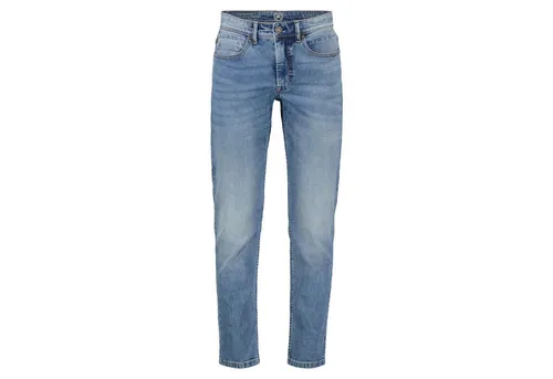 LERROS Herren 5-Pocket-Denimstyle - Light Blue Used Wash - Jeans in Used-Optik, Comfort Stretch für optimalen Tragekomfort und lässigen Straight Leg Schnitt.