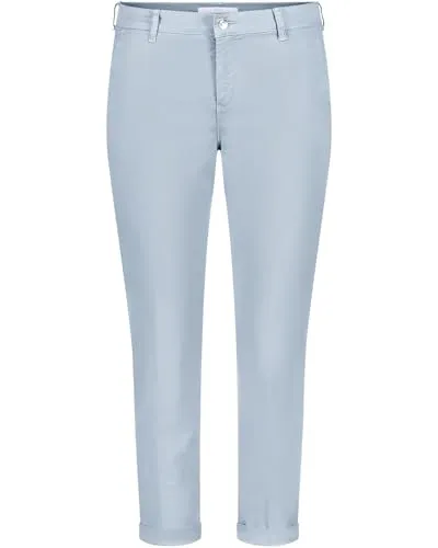 MAC Chino Turn Up Hellblau 46 - Stilvolle Chinohose - Chinohosen in Hellblau mit trendigem Turn-Up, perfekt für einen lässigen Look und vielseitig kombinierbar.