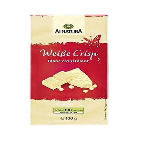 Alnatura Weiße Crisp Schokolade, 100 g