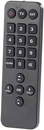 auvisio Universal Fernbedienung: Universelle Großtasten-TV-Fernbedienung für Senioren, lernfähig (Universal Senioren, Ersatzfernbedienung, dat)