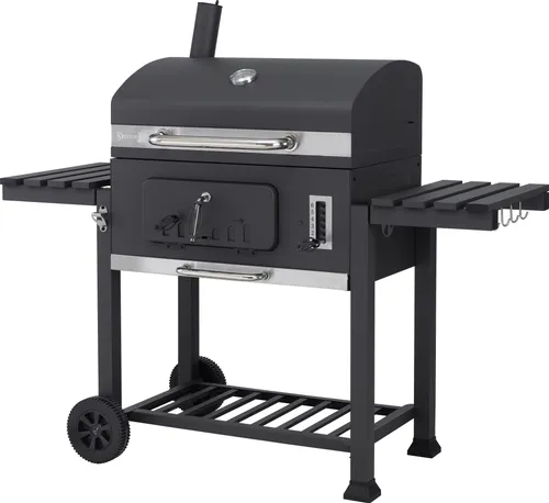 Tepro 1165 Holzkohlegrill Toronto XXL - XXL Standgrill aus Edelstahl mit großzügiger Grillfläche, ideal für gesellige Grillabende im Garten.