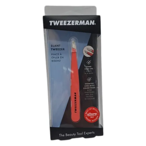 Tweezerman Slant Tweezer Geranium 1 Stk. Pinzette