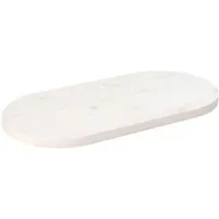 vidaXL Oval Tischplatte aus Kiefernholz - Bartischplatte aus massivem Kiefernholz, ideal zur Auffrischung deiner Tische in Restaurants oder Cafés, sofort einsatzbereit mit behandelter Oberfläche.