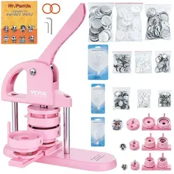 Button Maker Maschine 3-in-1 Rosa