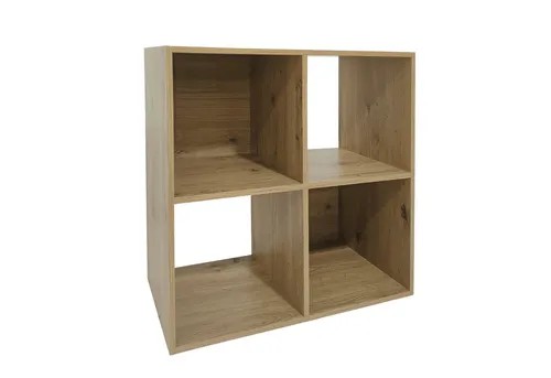 HTI-Line Bücherregal Thekla 6060, Standregal mit 4 Regalfächern - Bücherschrank in Artisaneiche, ideal als Raumteiler und bietet viel Stauraum für Bücher und Dekoration.