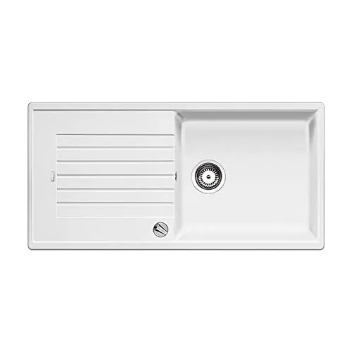 Blanco Zia XL 6 S Granitspüle mit Ablauffernbedienung in weiß von BLANCO