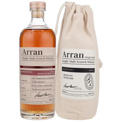 Arran Remnant Renegade Signature Series Edition 1 Single Malt Scotch Whisky 46%