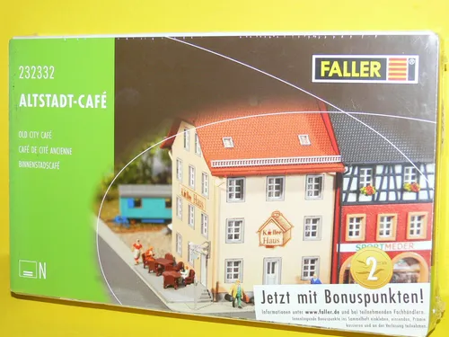 Faller - Altstadt-Café - 1/160 Spur N - Nr. 232332 - Neu&Ovp -