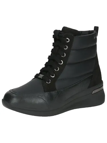 Caprice Damen Stiefelette - Elegante Schwarz, Größe 40 - Wanderschuhe mit warmem Futter und bequemer G-Weite. Hochwertiges Leder und praktische Reißverschluss machen diese Stiefelette zum idealen Begleiter für stilvolle Ausflüge.