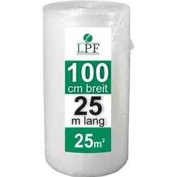 Luftpolsterfolie Breite 100cm x Länge 25m Blasenfolie Rolle