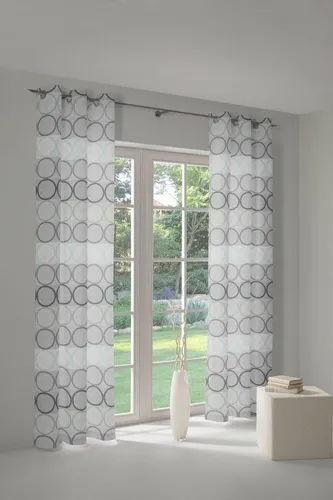 Wirth Vorhang Zirbello (1 St), Ösen, blickdicht, Jacquard