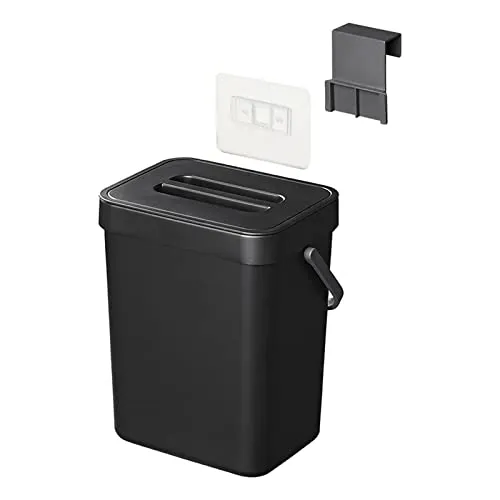 APT Mülleimer 5L - Abfalleimer mit Deckel für Wohnwagen & Wohnmobil - Praktischer 5L Abfalleimer mit Deckel für Wohnmobile, ideal zum Hängen an Türen. Mit abnehmbarem Deckel und klappbarem Griff für einfache Handhabung.