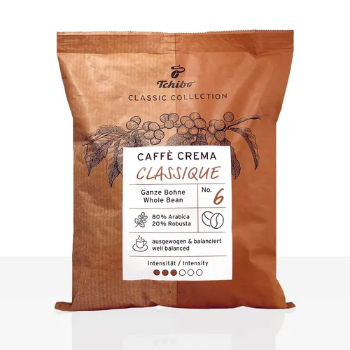 Tchibo Caffe Crema Classique - 500g ganze Kaffee-Bohnen