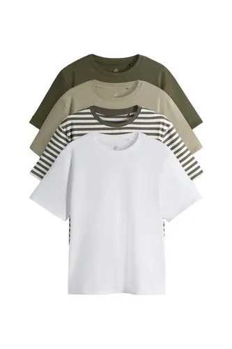 The Set T-Shirt Relaxed Fit 4er-Pack Kurzarm-T-Shirts - Bequeme The Set Relaxed Fit Kurzarm-T-Shirts im praktischen 4er-Pack. Ideal für den Alltag, pflegeleicht und für Maschinenwäsche geeignet.