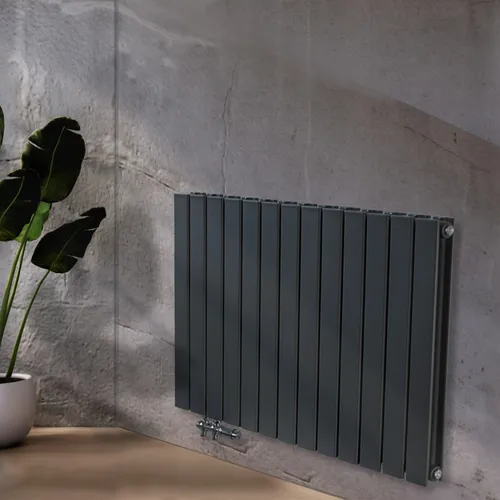 WEBER Heizkörper Flach Design Heizung Paneel-Heizkörper Horizontal Doppellagig