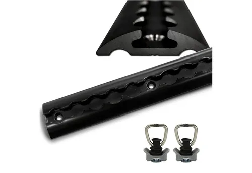 Airlineschienen schwarz aus Aluminium