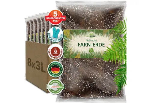 OraGarden Gartenbau-Substrat Farn Erde - Optimale Erde für Farnpflanzen: Die spezielle Mischung mit Wurmhumus sorgt für ideale Belüftung und Feuchtigkeit. Perfekt für gesundes Wachstum Ihrer Farns, damit sie prächtig gedeihen können.