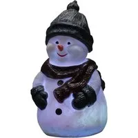 Konstsmide 4248-000 Acryl-Figur Schneemann 3-farbig LED Weiß