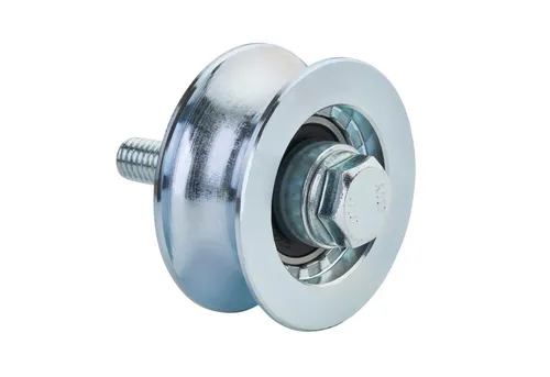 SO-TECH® Torbeschlag Schiebetürbeschlag, Schiebetorrolle oder Laufschiene (1 St), Torrolle, Ø57 (R10), inkl. Montageset, Stahl, verzinkt
