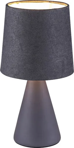 Rabalux 2695 Tischleuchte Nalani, E14, Keramik, grau, rund, Modern, ø130mm