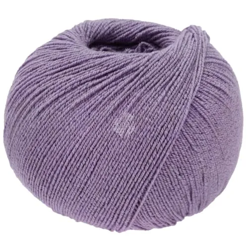 LANA GROSSA Meilenweit Cotton Bamboo | 4-fädiger Bambus Klassiker, waschmaschinenfest | Handstrickgarn aus 40% Baumwolle, 25% Schurwolle, Viskose | 100g Wolle zum Stricken & Häkeln | 420m Garn FB37