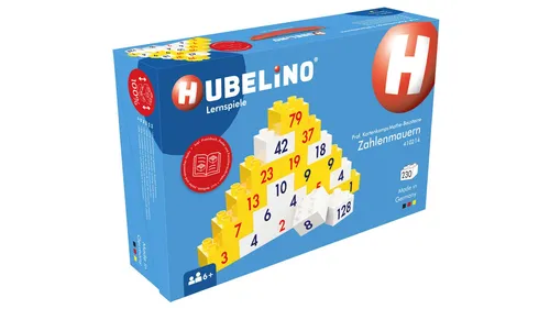HUBELiNO Zahlenmauern - Sortier- & Stapelspielzeug für Grundschüler: Mit den innovativen Mathe-Bausteinen lernen Kinder spielerisch Addition und Subtraktion und fördern dabei ihre Motorik. Praktischer Koffer für einfachen Transport!