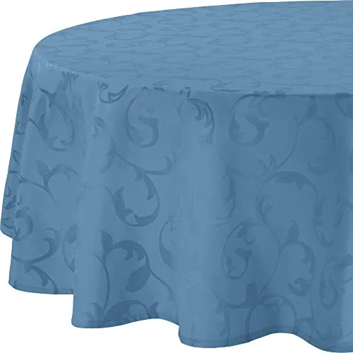 Erwin Müller Tischdecke Greven abwaschbar blau Größe oval: 140x190 cm
