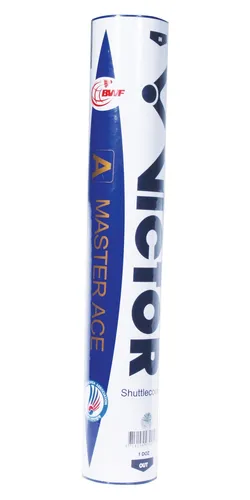 Victor Badmintonbälle Master Ace Premium-Naturfeder - Badminton - Offizieller Turnierball für internationale Events, hergestellt aus 100% AAA Premium Gänsefedern für höchste Qualität und Leistung.