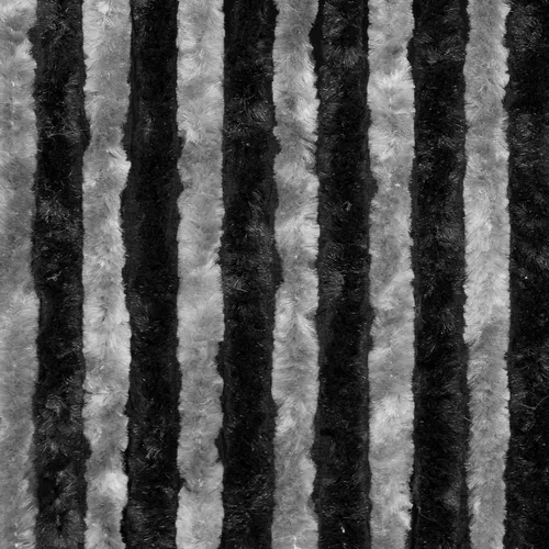 Moritz Chenille Flauschvorhang 100 x 230 cm schwarz grau – Ideal als Insektenschutz für Türen - Praktischer Türvorhang aus 100 % Polypropylen, ideal für Innen- und Außenbereich. Mit 25 Strängen schützt er effektiv vor Insekten und lässt sich individuell kürzen. Perfekt für Wohnwagen, Terrassentüren und mehr.