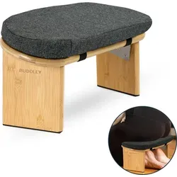BUDDLEY Meditationsbank klappbar - Sportmatten - Ergonomischer Meditationsstuhl aus nachhaltigem Bambus für optimale Sitzhaltung und Komfort während langer Meditationseinheiten.