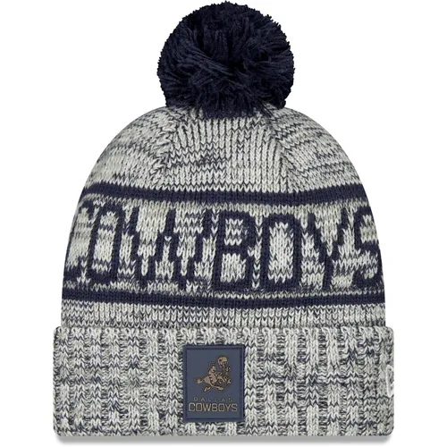 New Era Bommel Wintermütze SIDELINE Dallas Cowboys - Unisex Wollmütze für den Winter, gefüttert und stylisch für Freizeitaktivitäten. Ideal für Fans der Dallas Cowboys und perfekt für kalte Tage.