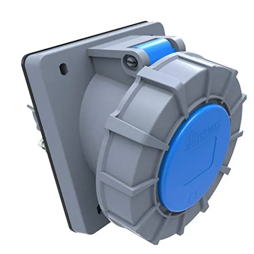 AW-Tools Camping Anbaustecker CEE 32A/230V 3-polig Caravan Boot IP67 geneigt 45°