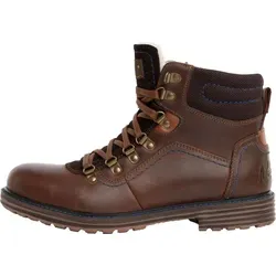 Nebulus Herren Winterstiefel TOWER – Warme Lederstiefel in Hellbraun/Blau - Hochwertige Winterstiefel mit 100% Merinowollfutter für optimalen Komfort. Ideal für Wanderungen und den Alltag, bieten sie Schutz und Stil zugleich.