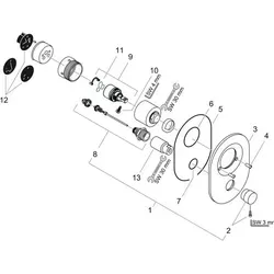 hansgrohe Umrüstset Wannenmischer (96385000)